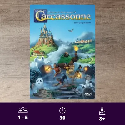 Couverture du jeu Carcassonne - Ombres et Brouillard