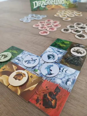 Matériel du jeu Dragomino