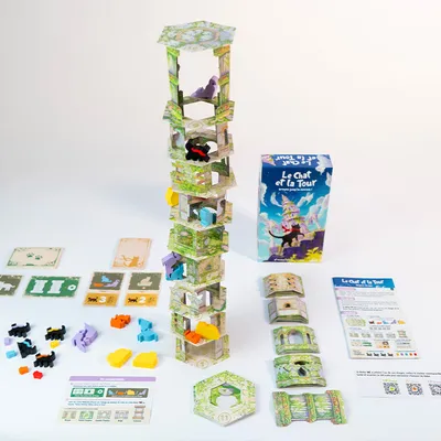 Matériel du jeu Le Chat et la Tour 