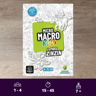 Couverture du jeu MicroMacro Kids - Le Parc Zinzin